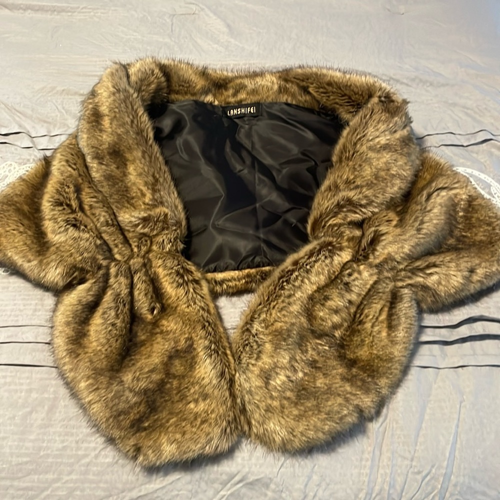 Faux fur wrap